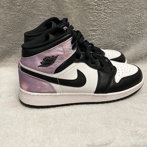 Nike Air Jordan 1 Mid SE Tie-Dye Sneakers Size 6.5Y
